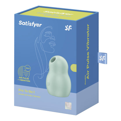 Вакуумний стимулятор з вібрацією Satisfyer Pro To Go 1 Mint