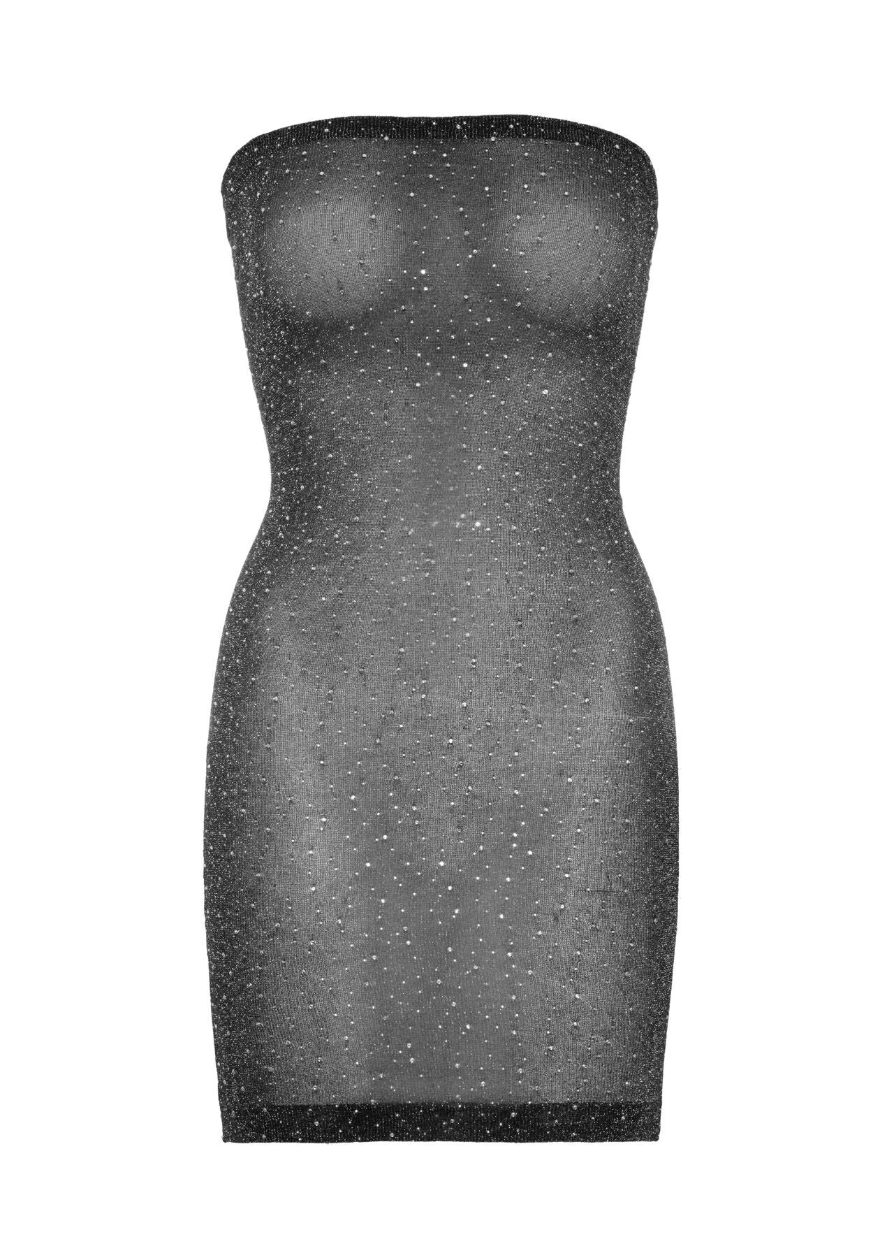 Сукня-бандо зі стразами Leg Avenue Lurex rhinestone tube dress, з люрексом, one size