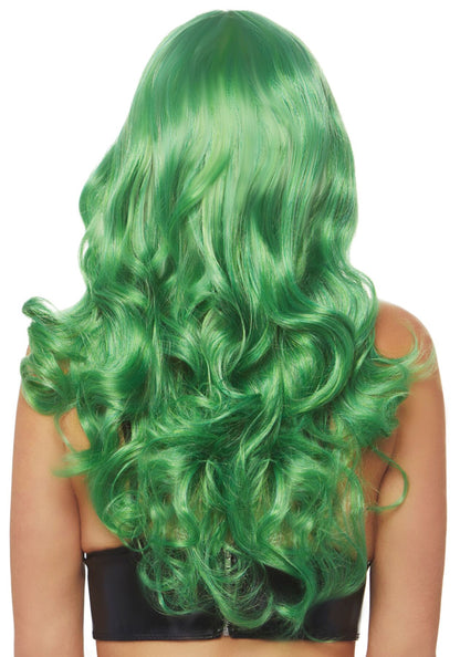 Хвиляста перука Leg Avenue Misfit Long Wavy Wig Green, довга, реалістичний вигляд, 61 см