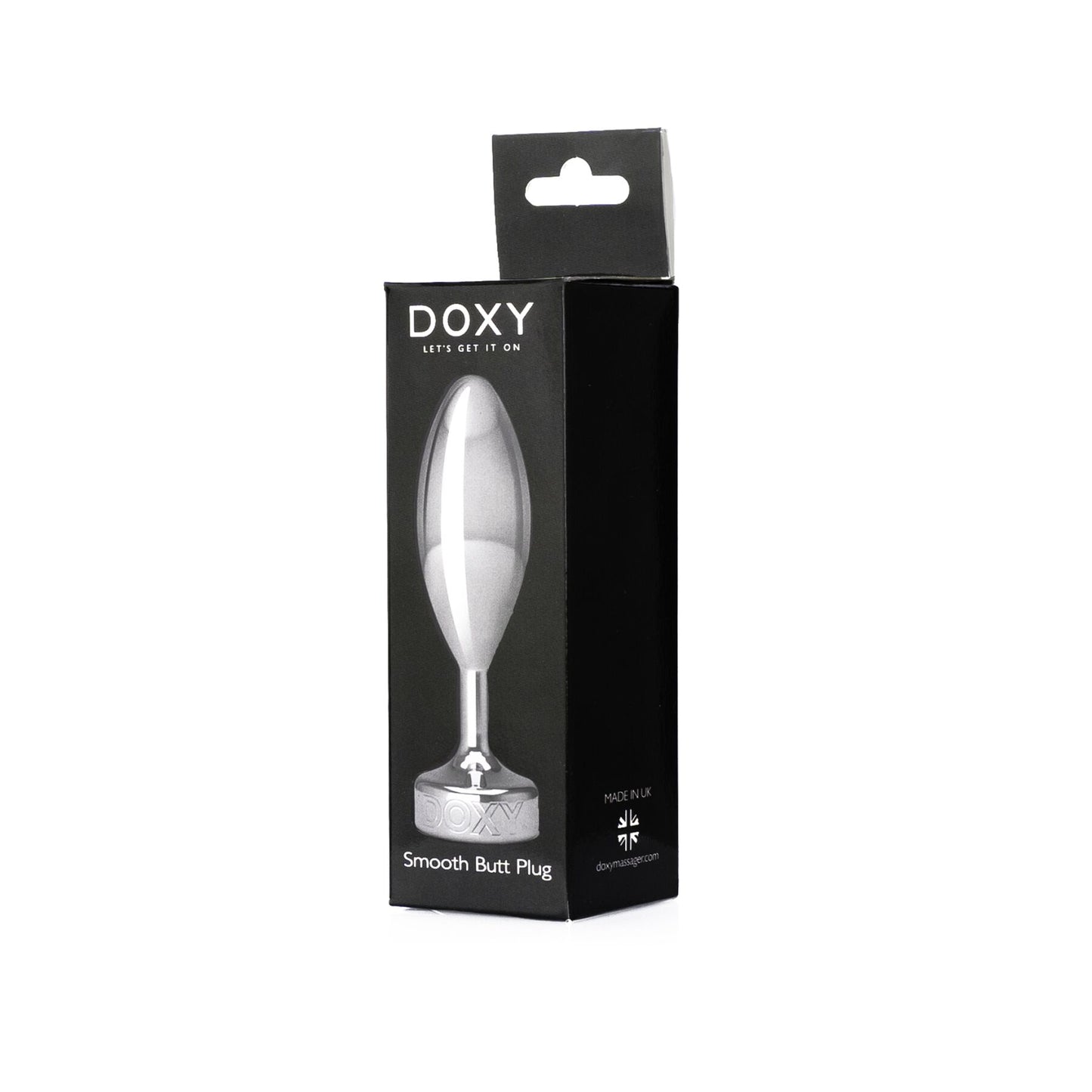 Металева анальна пробка DOXY Butt Plug SMOOTH, гладенька, діаметр 3,3 см