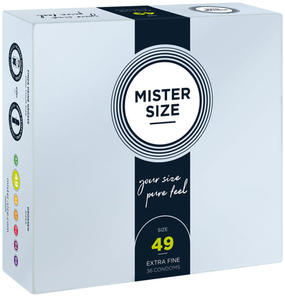 Презервативи Mister Size - pure feel - 49 (36 condoms), товщина 0,05 мм