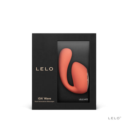 Смарт-вібратор LELO Ida Wave Coral Red, вагінально-кліторальний, технологія WaveMotion, 2 мотори