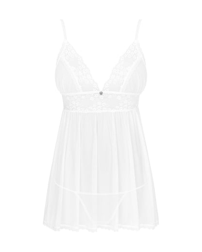 Пеньюар і трусики Obsessive Heavenlly babydoll & thong XS/S