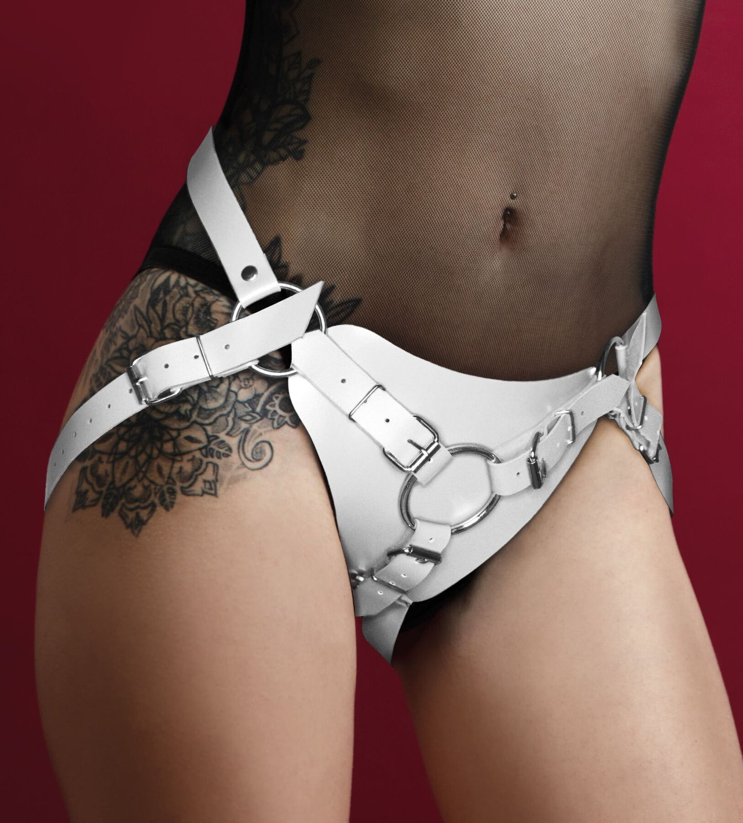 Труси для страпона Feral Feelings Strap-on Harness White, white