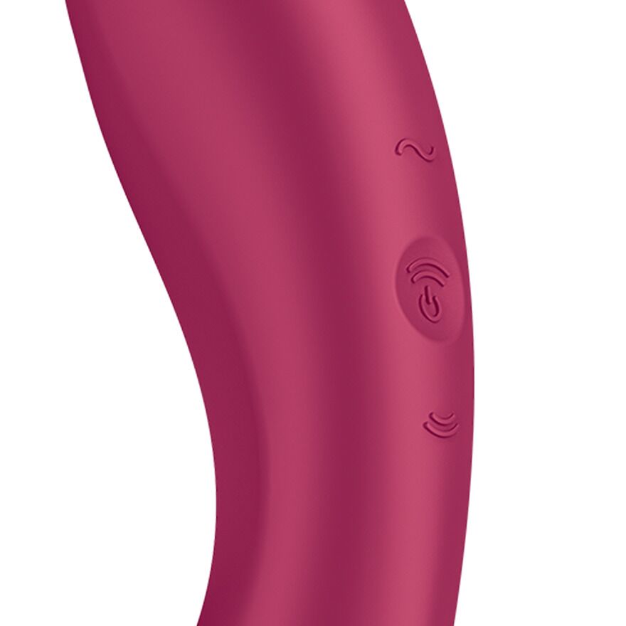 Вакуумний стимулятор з вібрацією Satisfyer Curvy Trinity 1 Red, іграшка 3в1