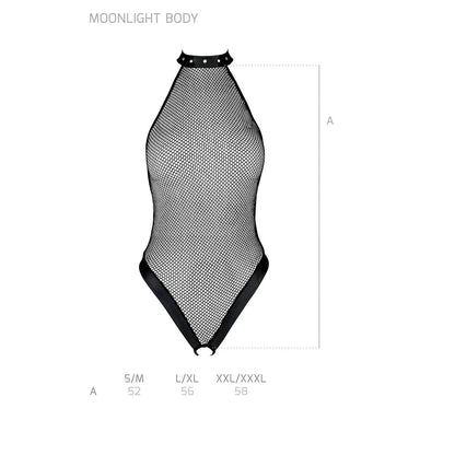 Боді-халтер з відкритим доступом Passion MOONLIGHT BODY L/XL black