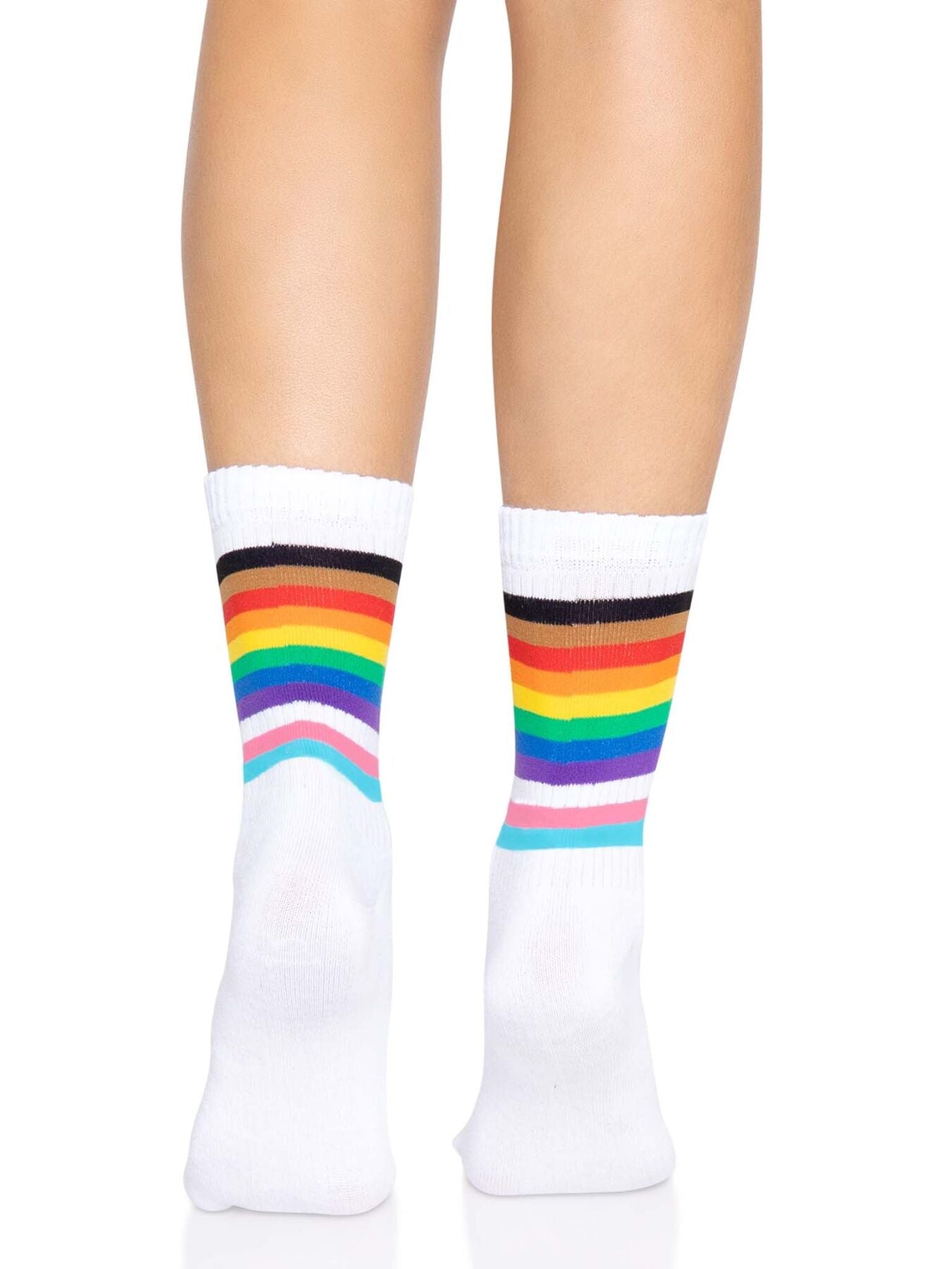 Шкарпетки жіночі в смужку Leg Avenue Pride crew socks Rainbow, 37–43 розмір