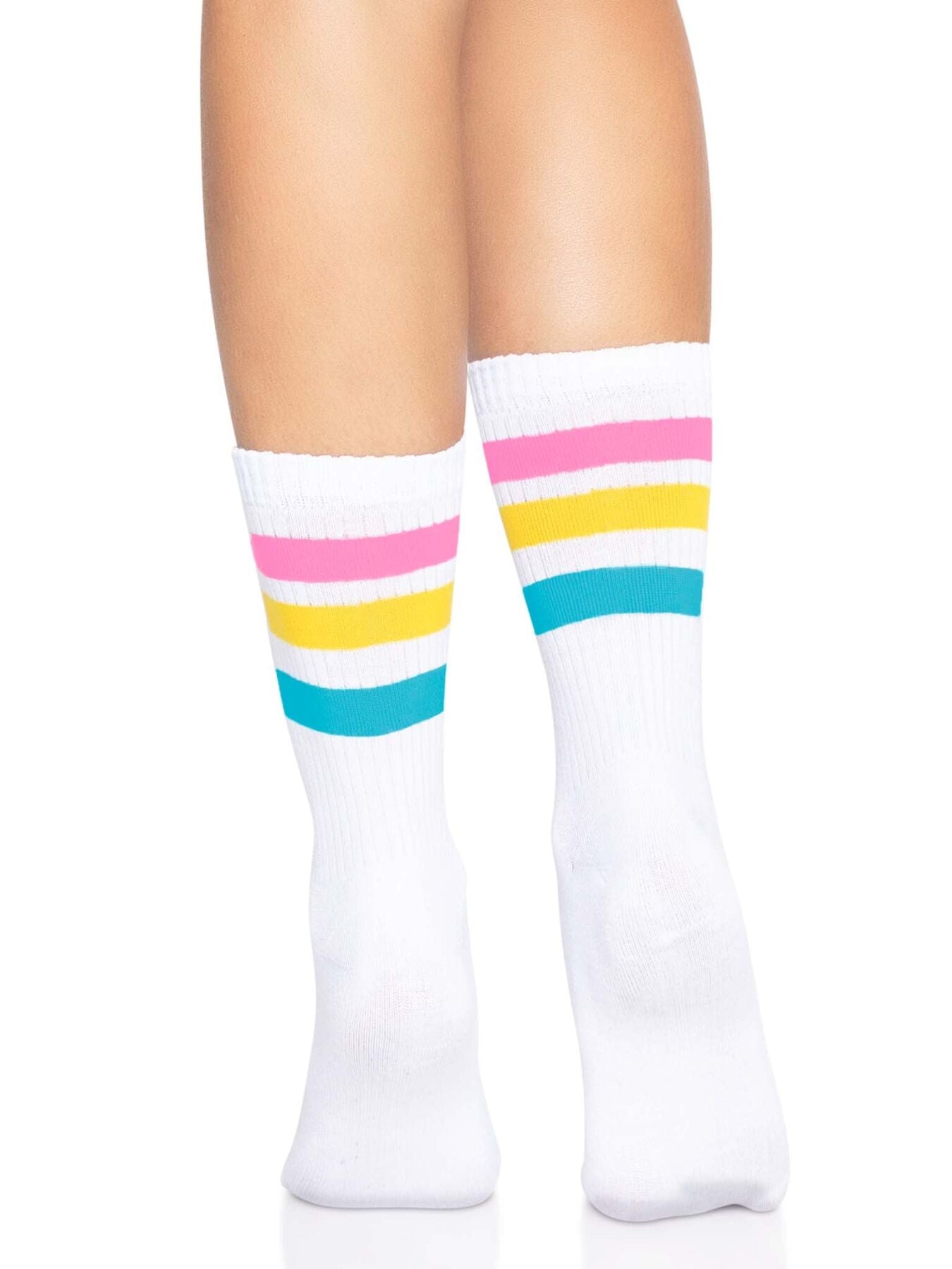 Шкарпетки жіночі в смужку Leg Avenue Pride crew socks Pansexual, 37–43 розмір