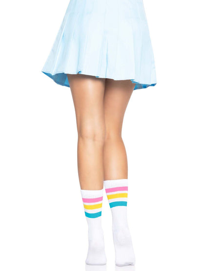 Шкарпетки жіночі в смужку Leg Avenue Pride crew socks Pansexual, 37–43 розмір