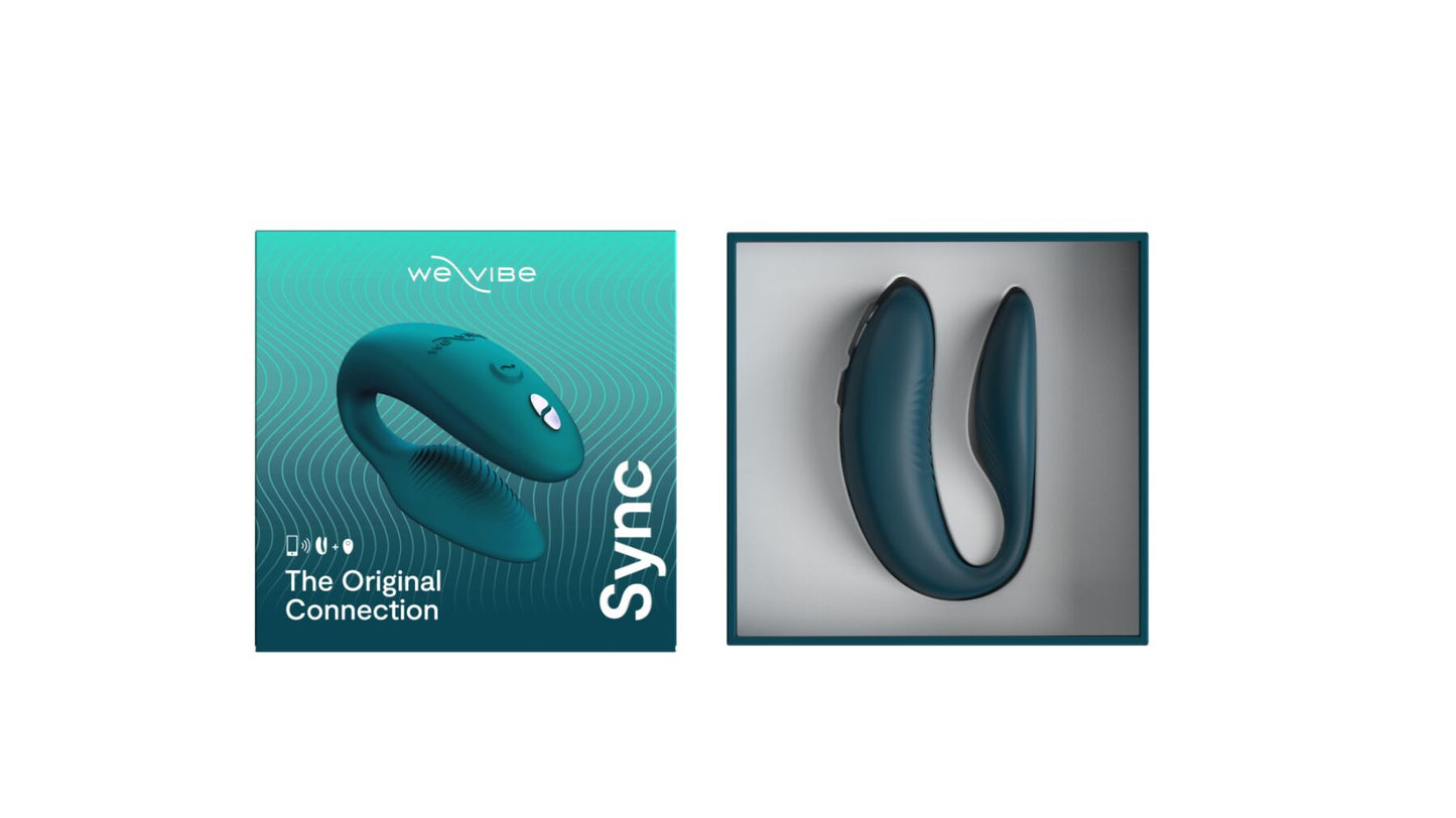 Смарт-вібратор для пар We-Vibe Sync 2 Green Velvet, 10 віброрежимів, пульт ДК