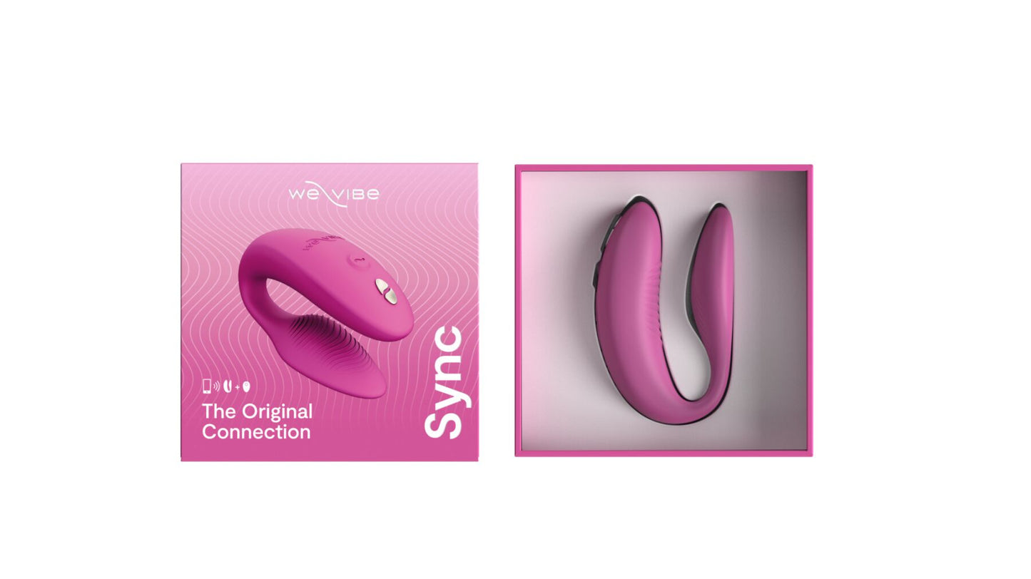 Смарт-вібратор для пар We-Vibe Sync 2 Rose, 10 віброрежимів, пульт ДК