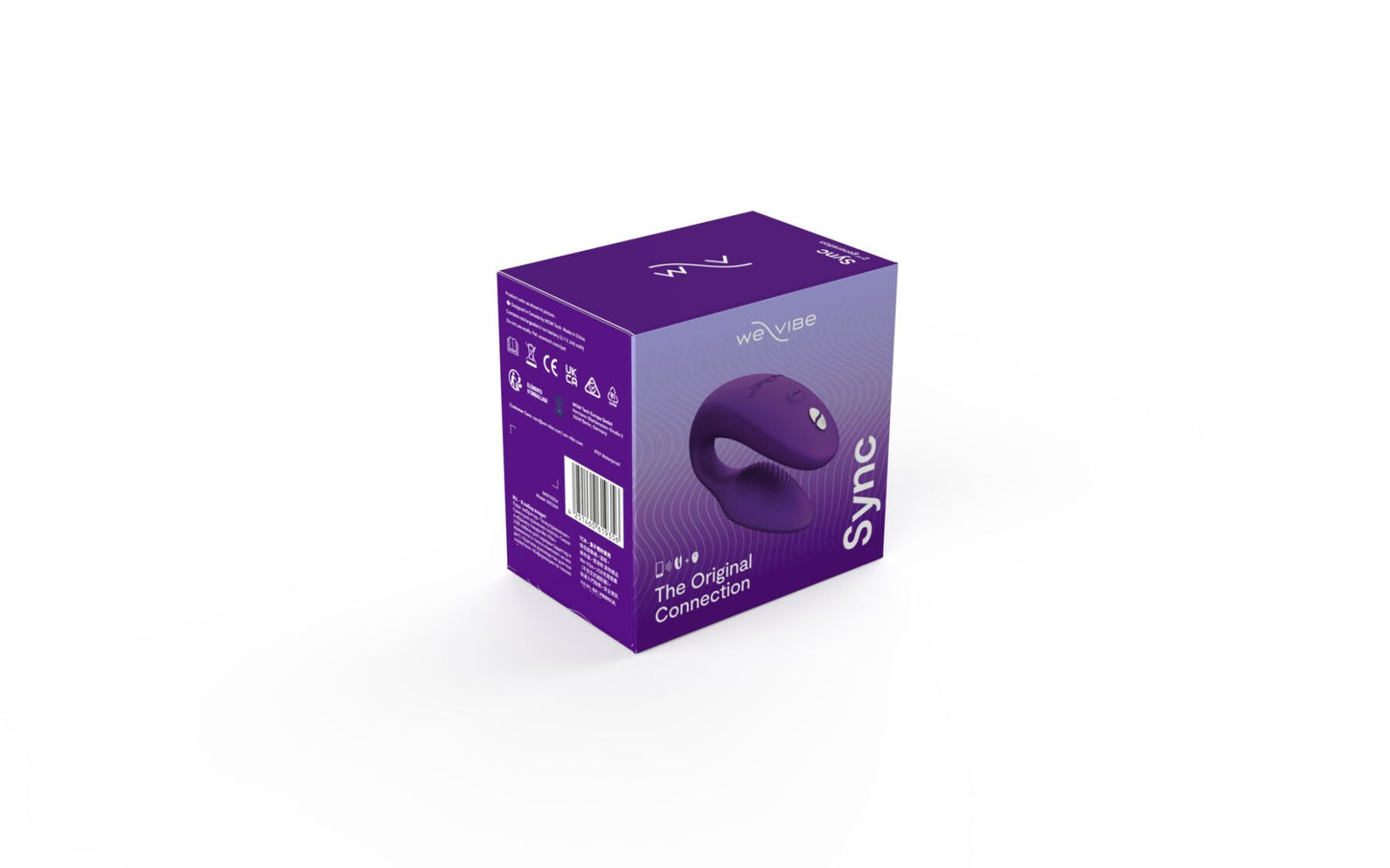 Смарт-вібратор для пар We-Vibe Sync 2 Purple, 10 віброрежимів, пульт ДК