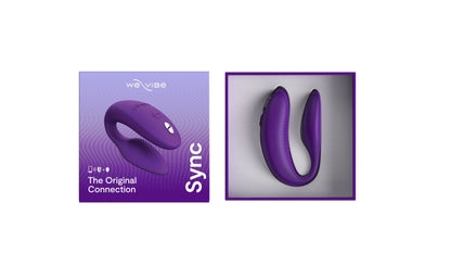 Смарт-вібратор для пар We-Vibe Sync 2 Purple, 10 віброрежимів, пульт ДК