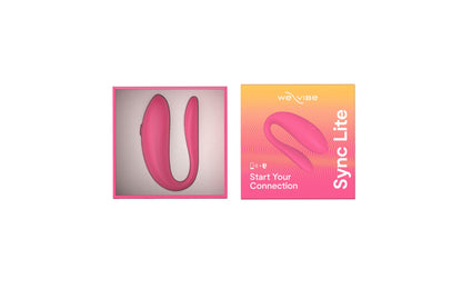 Смарт-вібратор для пар We-Vibe Sync Lite Pink, 10 віброрежимів, можна поєднувати з проникним сексом