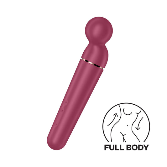 Вібромасажер Satisfyer Planet Wand-er Berry/Rosegold, дуже потужний, бездротовий