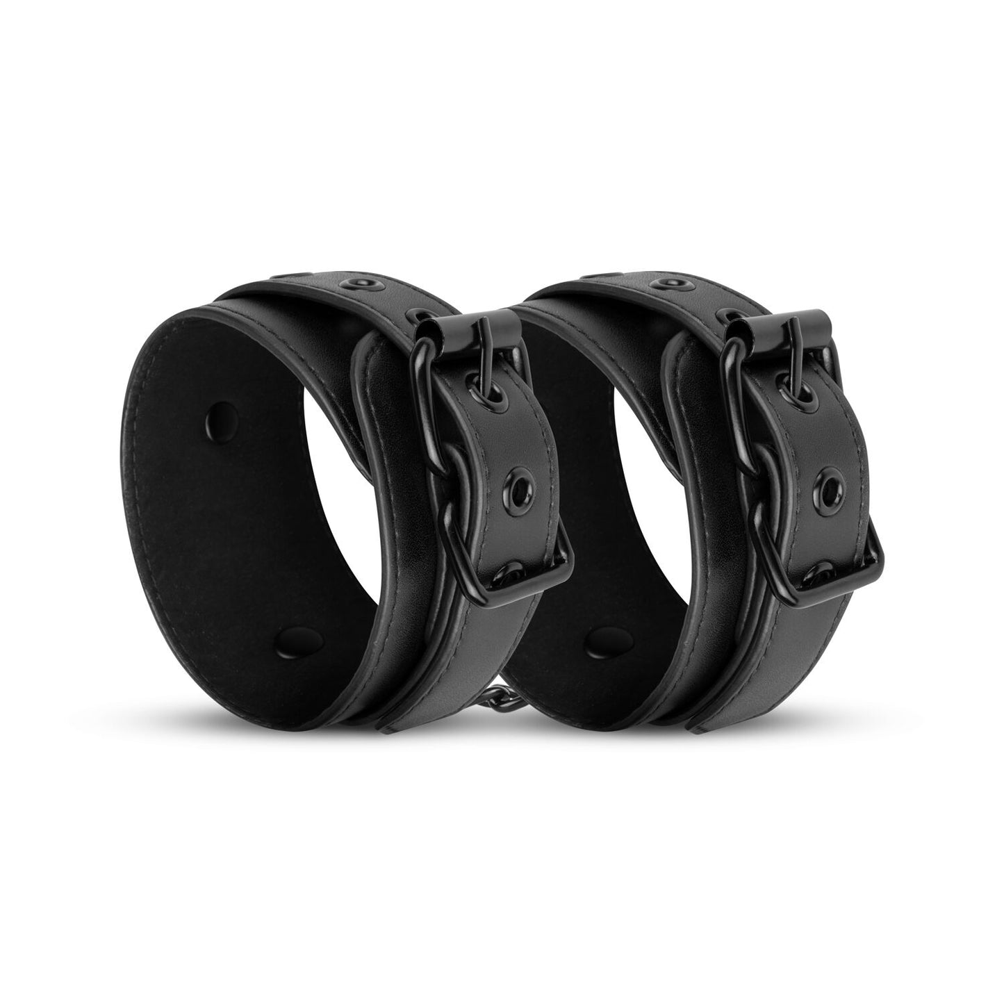 Наручники Bedroom Fantasies: Faux Leather Handcuffs One Size, чорні