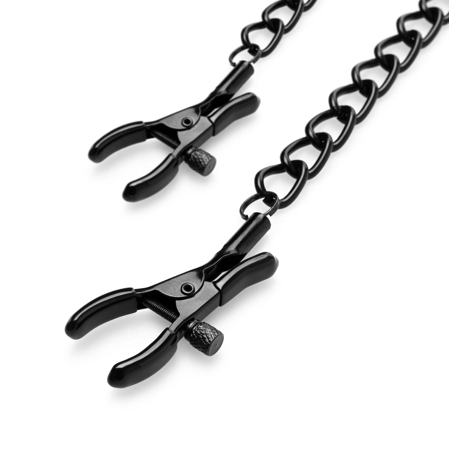 Затискачі для сосків Bedroom Fantasies Nipple Clamps with Chain - Black