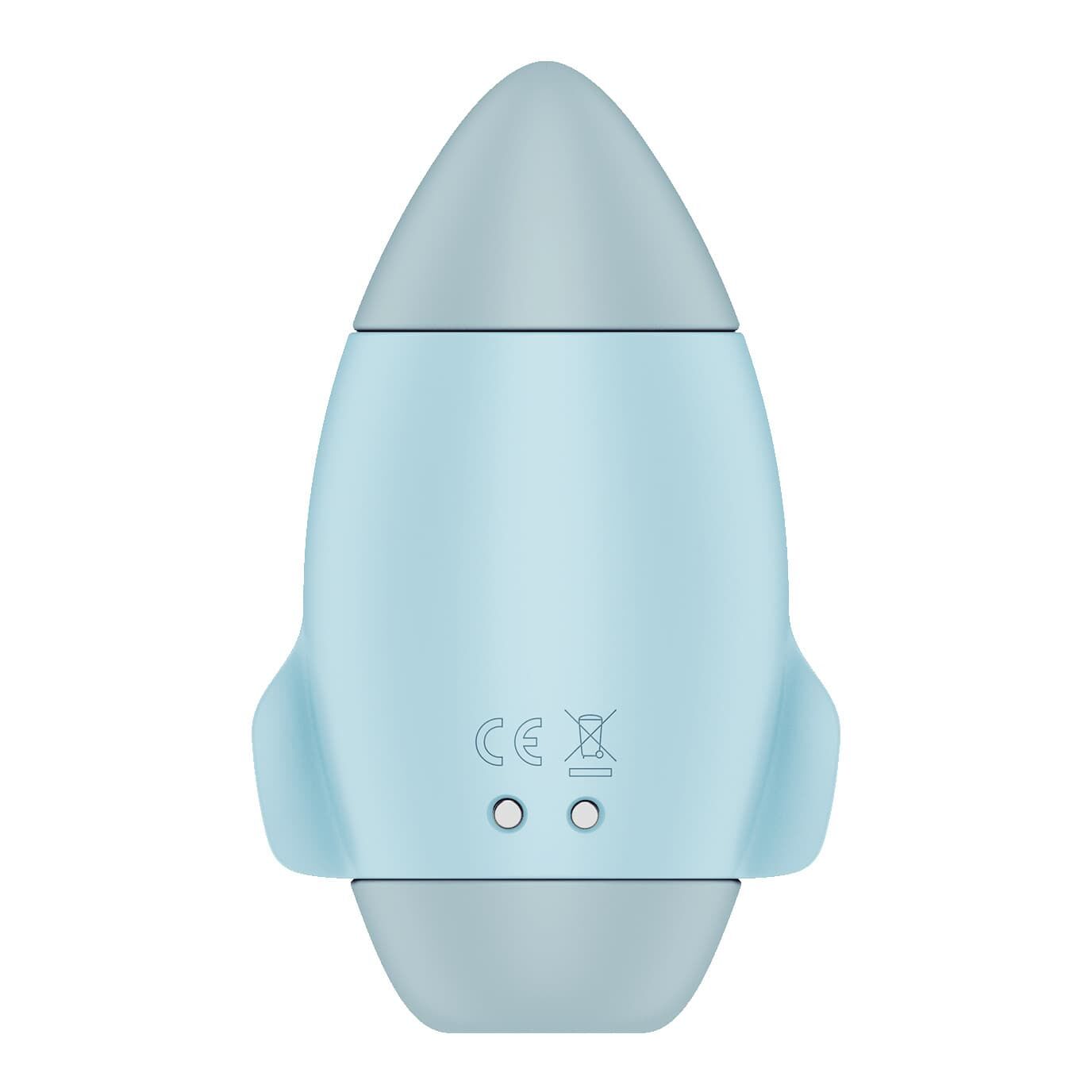 Вакуумний стимулятор з вібрацією Satisfyer Mission Control Blue, 2 незалежні мотори