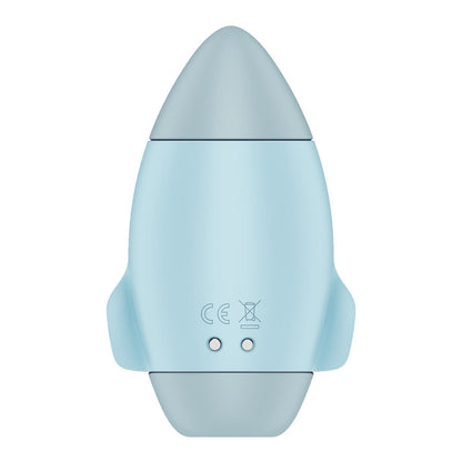 Вакуумний стимулятор з вібрацією Satisfyer Mission Control Blue, 2 незалежні мотори