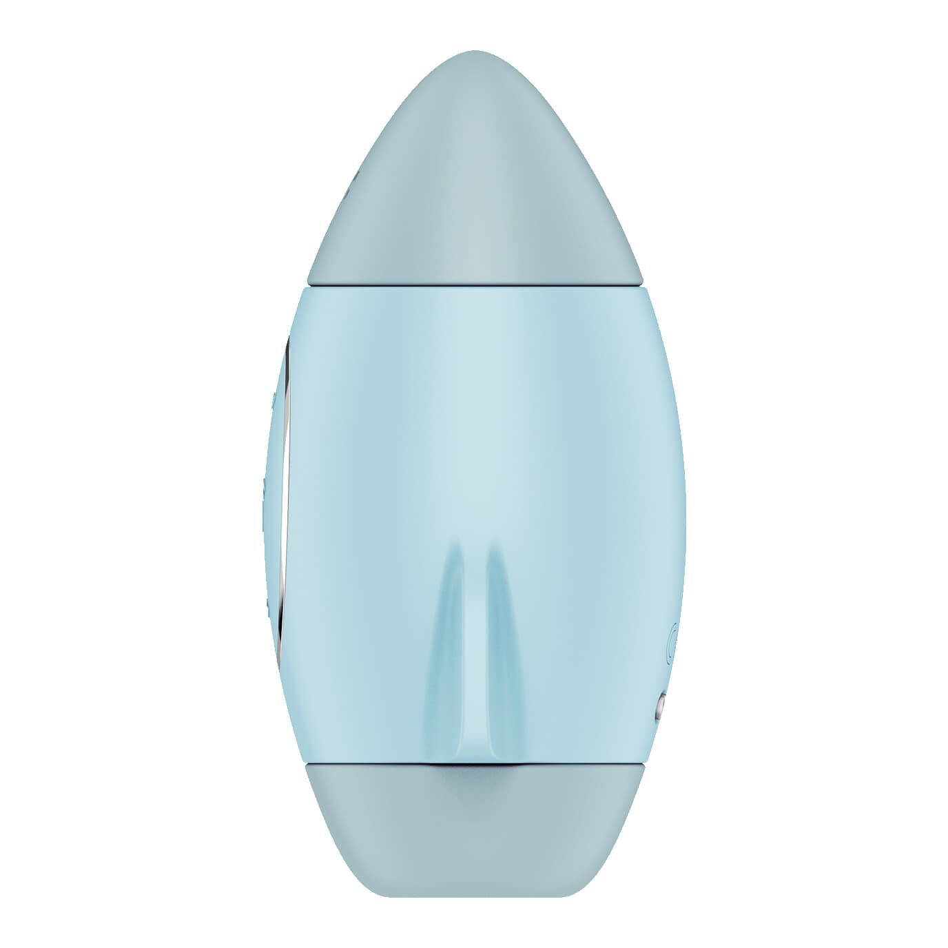 Вакуумний стимулятор з вібрацією Satisfyer Mission Control Blue, 2 незалежні мотори