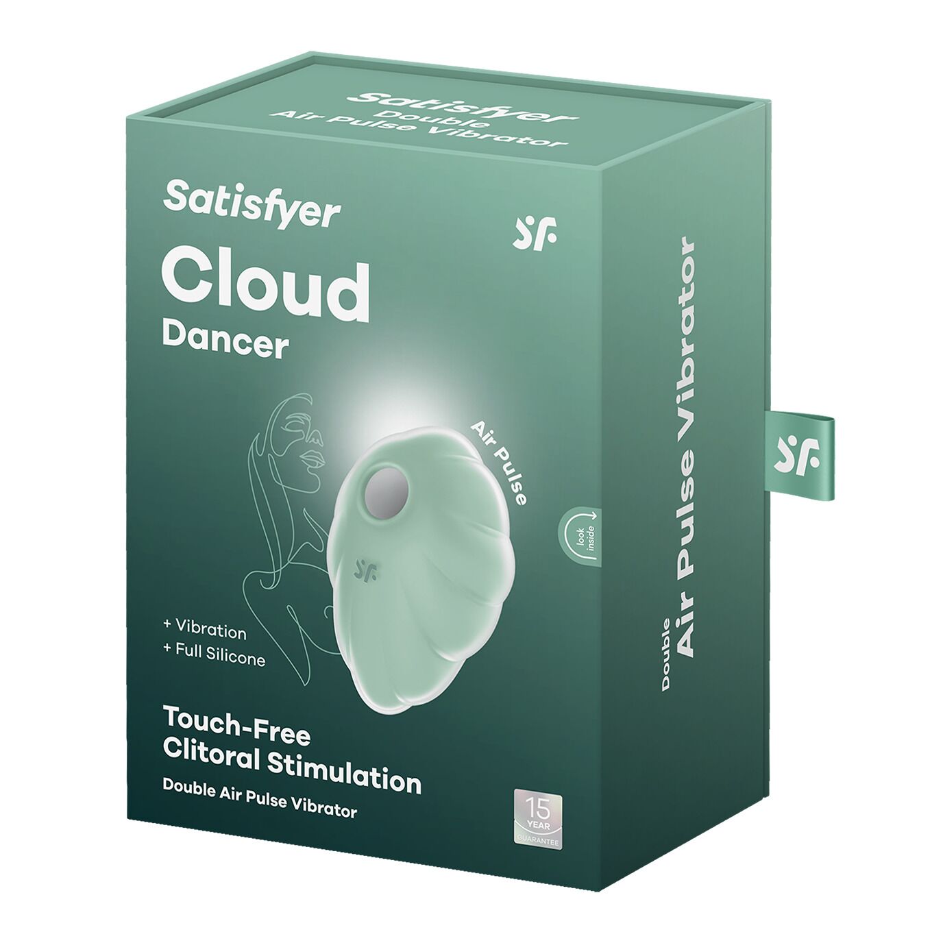 Вакуумний стимулятор з вібрацією Satisfyer Cloud Dancer Mint