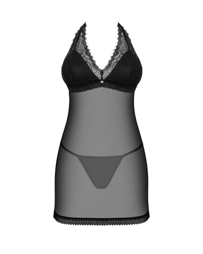 Пеньюар Obsessive Medilla chemise & thong XS/S