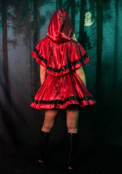 Еротичний костюм Червоної шапочки Leg Avenue Gothic Red Riding Hood M, сукня, накидка