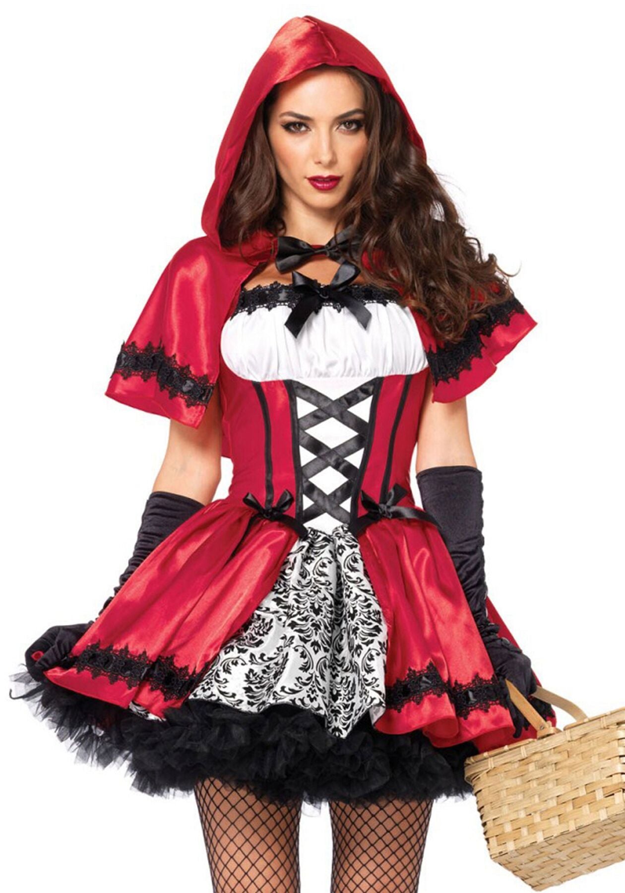 Еротичний костюм Червоної шапочки Leg Avenue Gothic Red Riding Hood XL, сукня, накидка