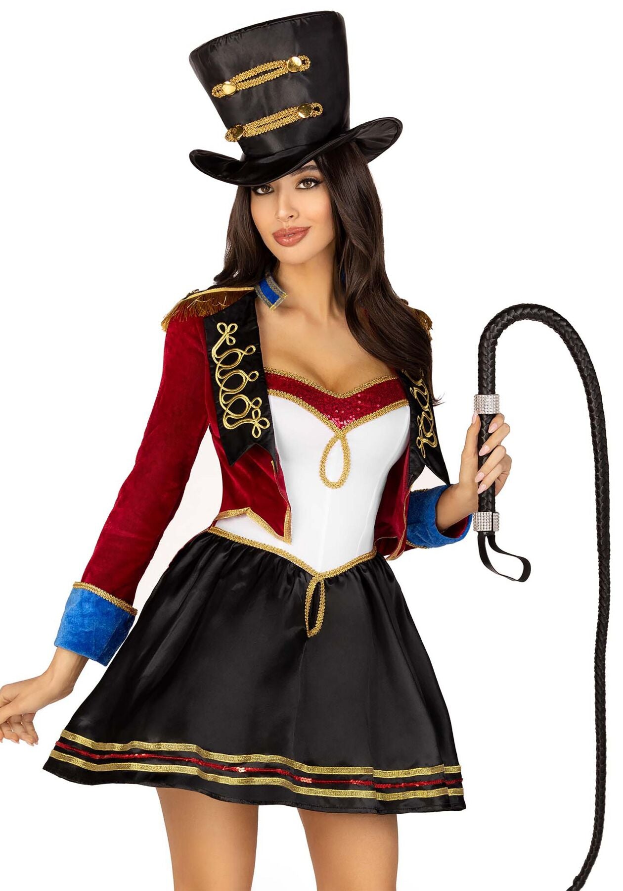 Костюм циркачки Leg Avenue Ringmaster Costume M, сукня, капелюх