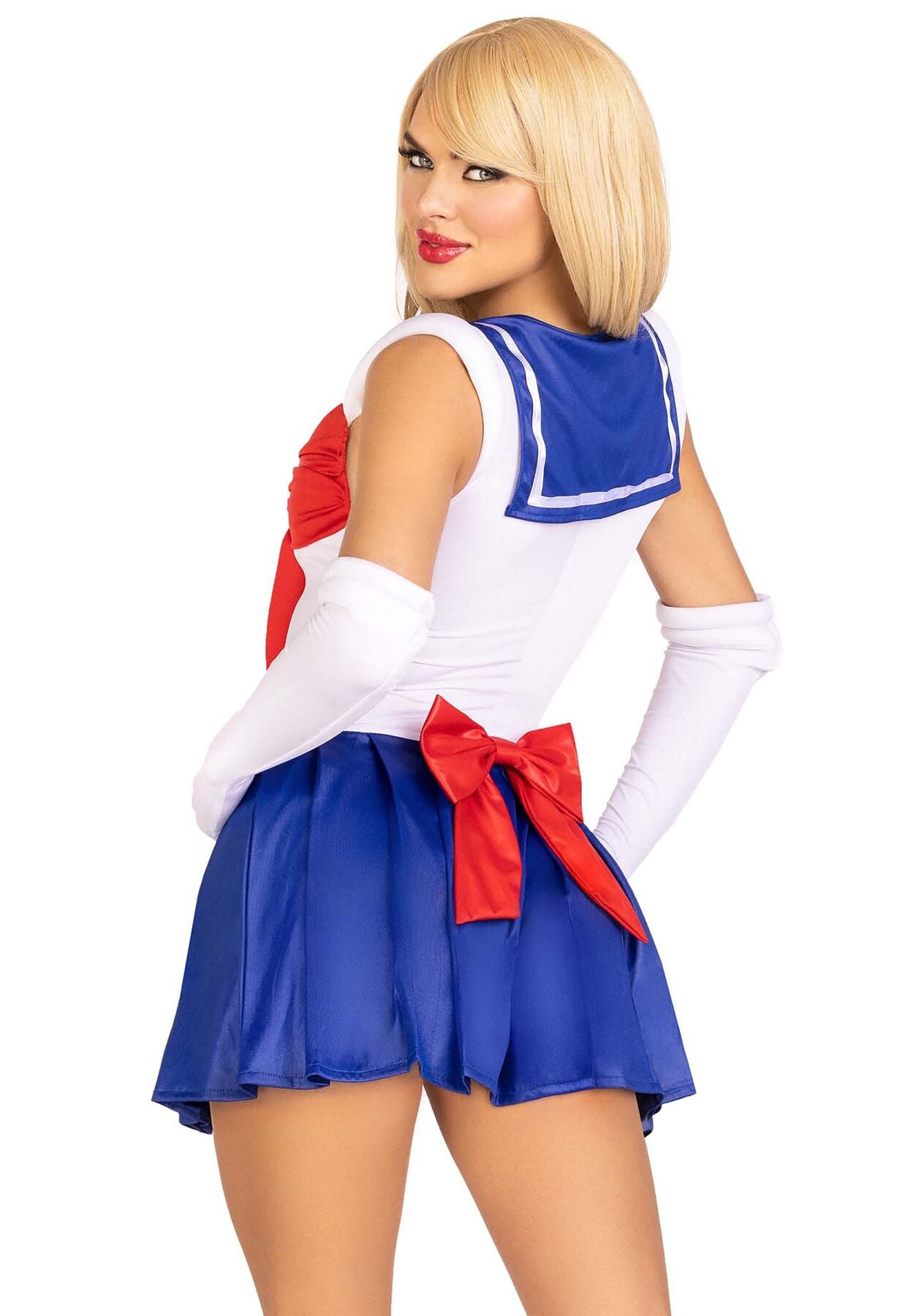 Еротичний костюм Сейлор Мун Leg Avenue Sexy Sailor XS, сукня, рукавички, бант