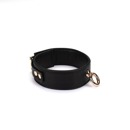 Нашийник з повідцем Liebe Seele Black Organosilicon Collar with Leash