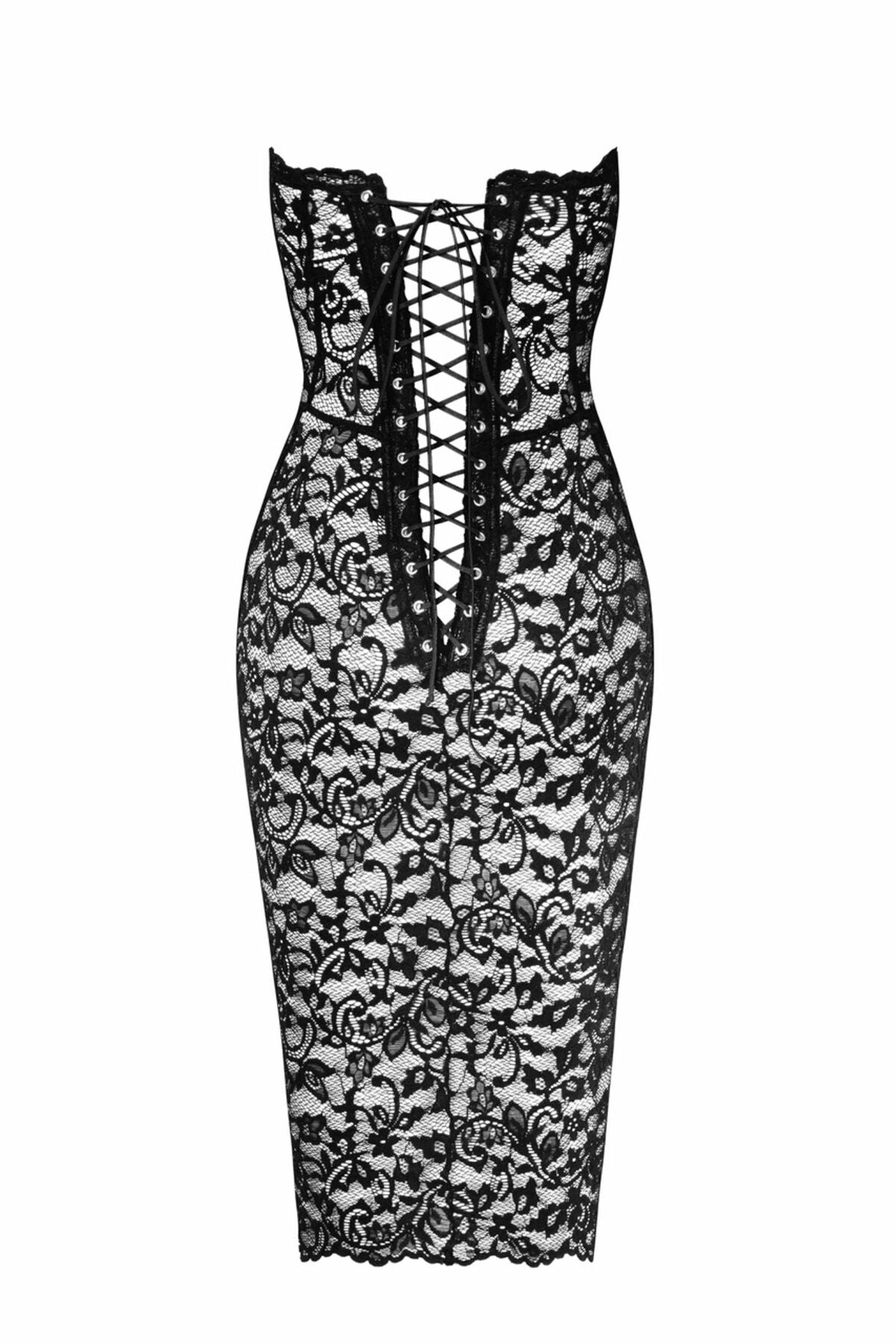 Сукня Noir Handmade F301 Catalyst lace up midi dress - S