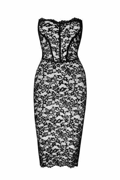 Сукня Noir Handmade F301 Catalyst lace up midi dress - XXL