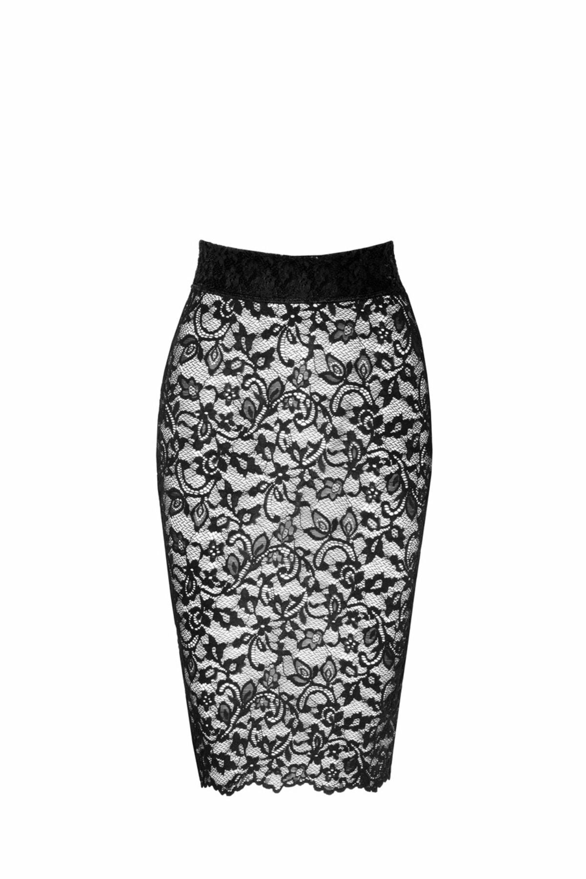 Спідниця Noir Handmade F302 Ambivalence lace up midi skirt - S