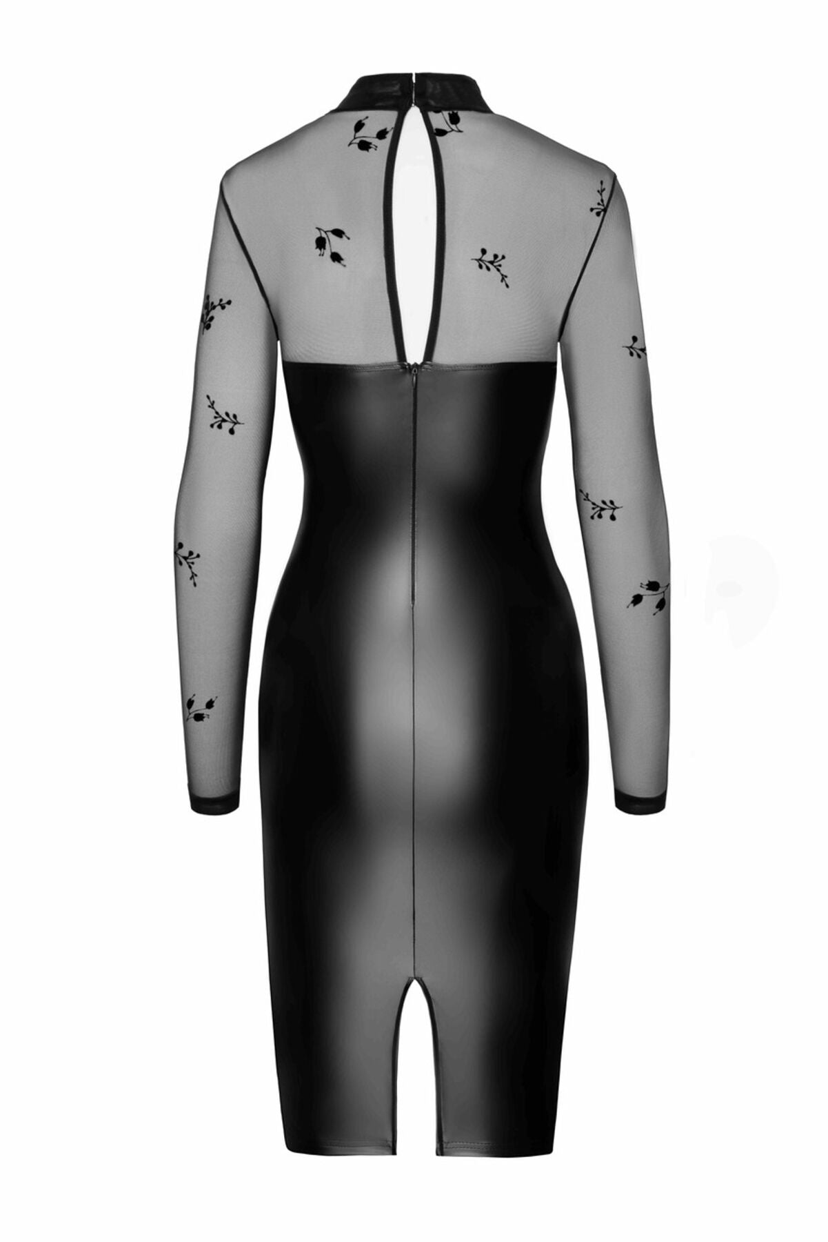 Сукня Noir Handmade F310 Sublime wetlook and flocked mesh midi dress - XXL