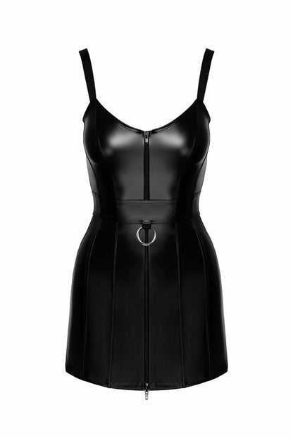 Сукня Noir Handmade F320 Starlet wetlook minidress with ring belt - S