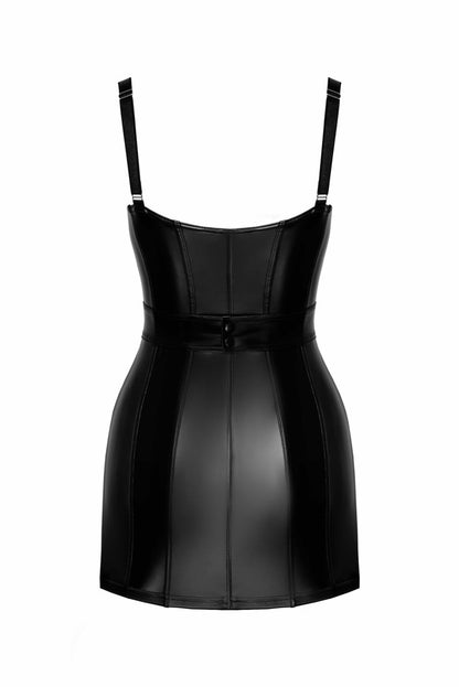 Сукня Noir Handmade F320 Starlet wetlook minidress with ring belt - S