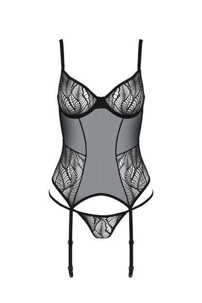 Корсет Passion LEAFA CORSET black S/M - ECO Passion