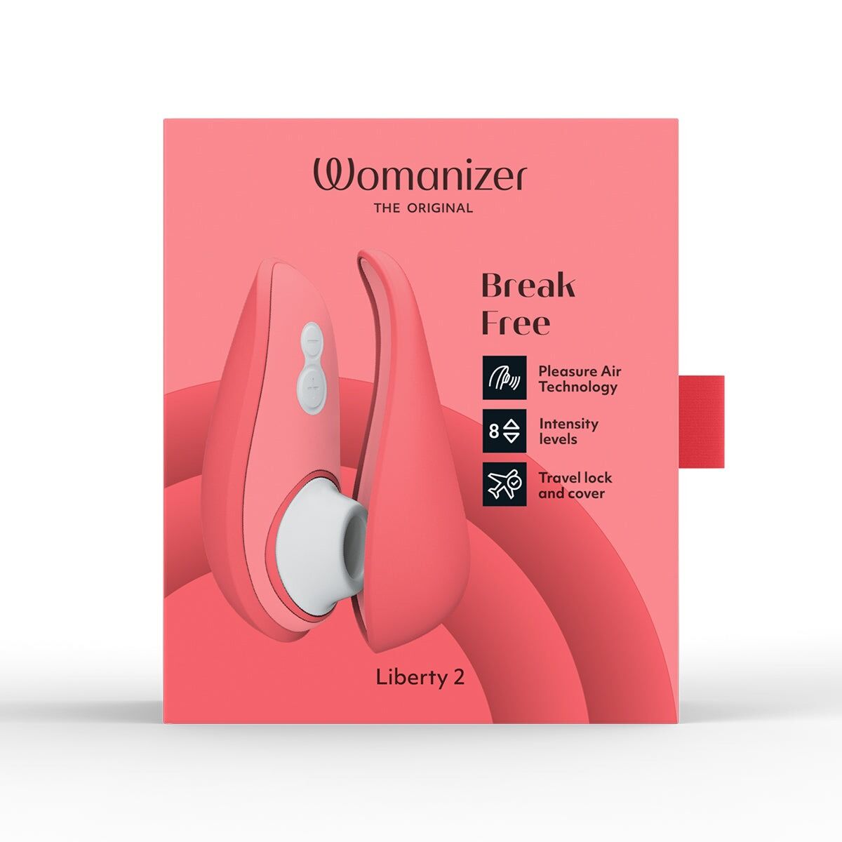 Вакуумний кліторальний стимулятор Womanizer Liberty 2 Vibrant Rose