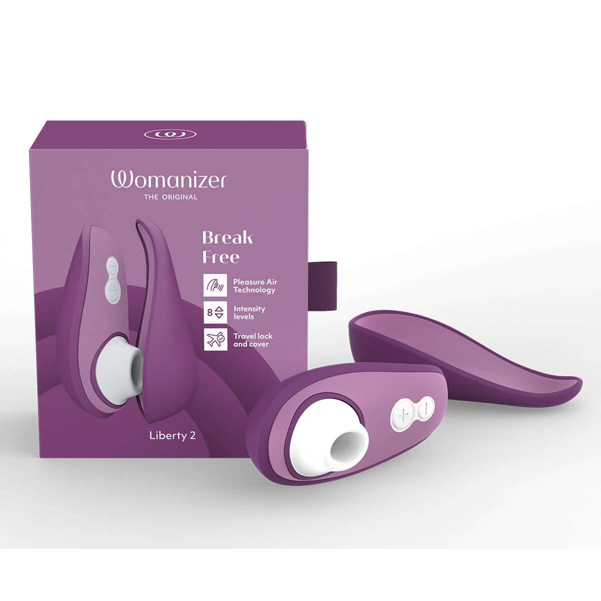 Вакуумний кліторальний стимулятор Womanizer Liberty 2 Purple