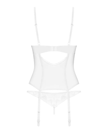 Корсет Obsessive Alissium corset & thong XS/S