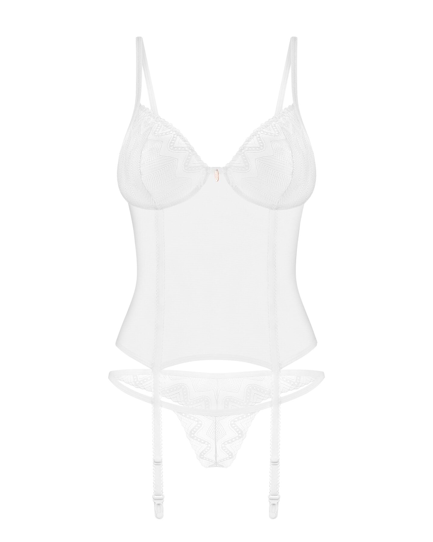 Корсет Obsessive Alissium corset & thong M/L