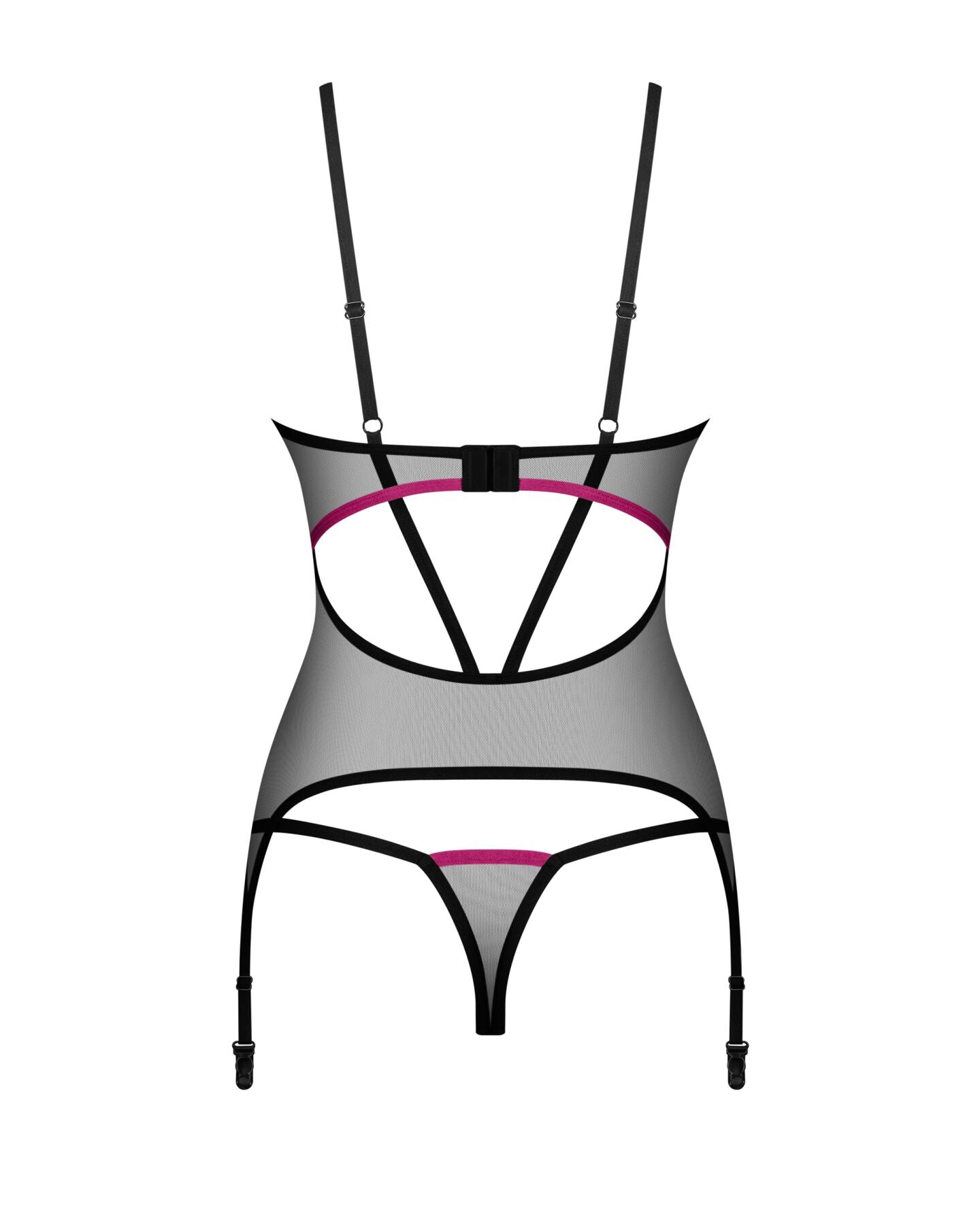 Корсет Obsessive Novenes corset & thong M/L