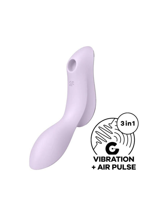 Вакуумний стимулятор з вібрацією Satisfyer Curvy Trinity 2 Violet