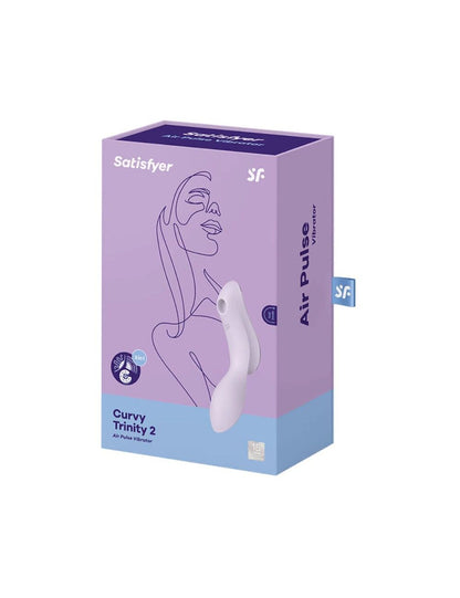 Вакуумний стимулятор з вібрацією Satisfyer Curvy Trinity 2 Violet