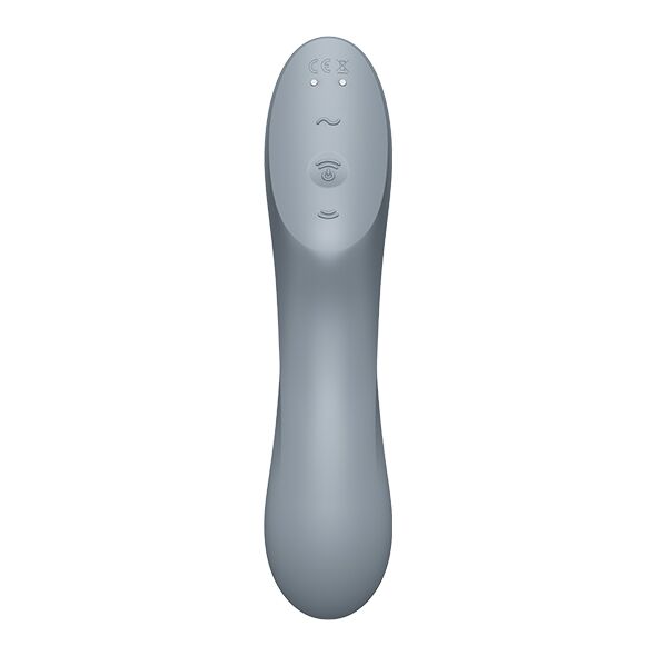 Вакуумний стимулятор з вібрацією Satisfyer Curvy Trinity 3 BlueGrey