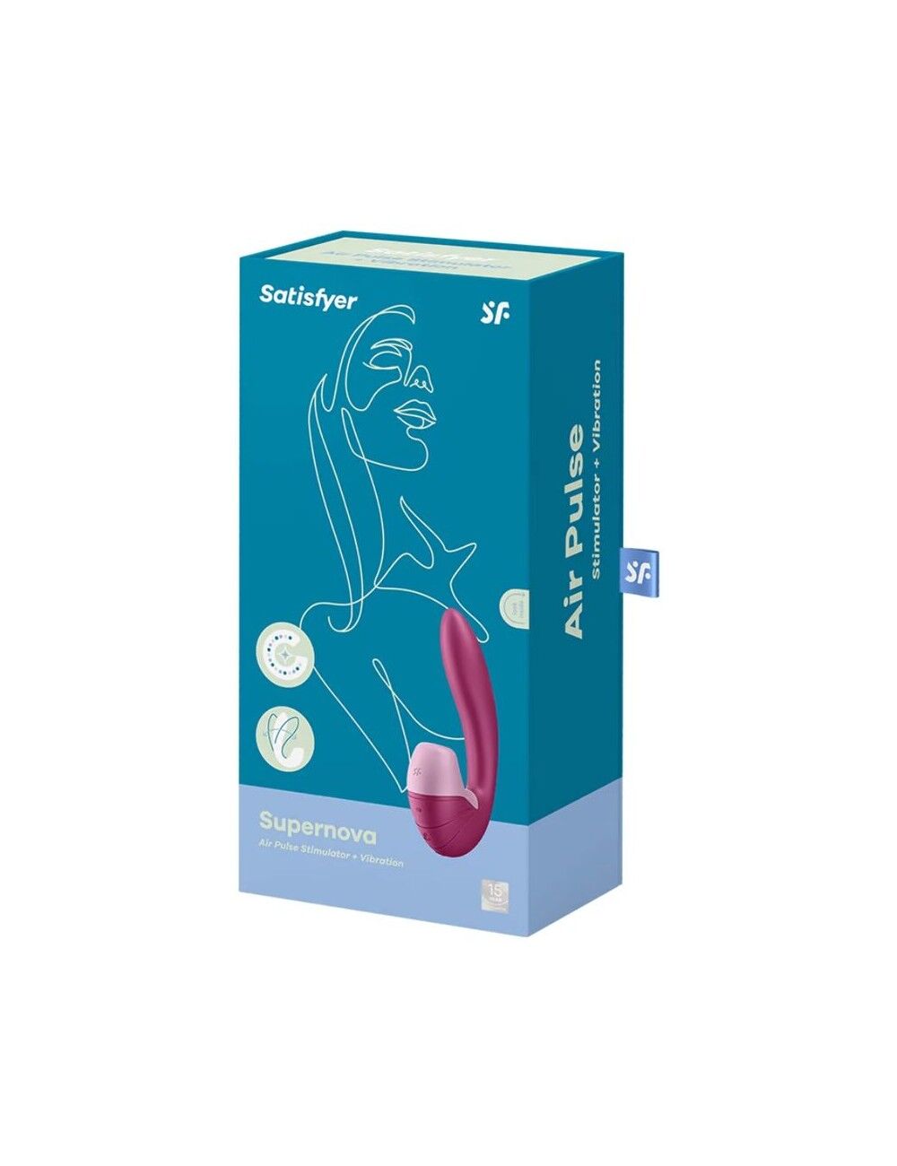 Вакуумний вібратор Satisfyer Supernova Berry, 2 положення ствола