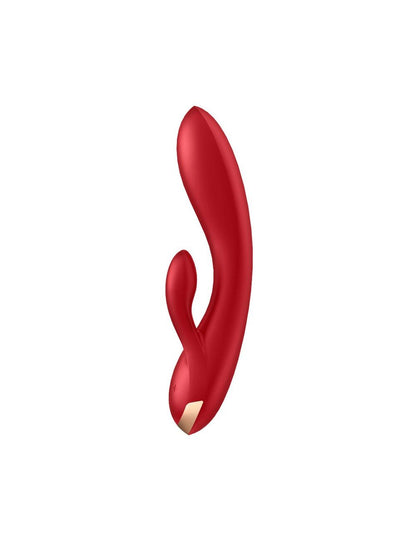 Смарт вібратор кролик із подвійним відростком Satisfyer Double Flex Red