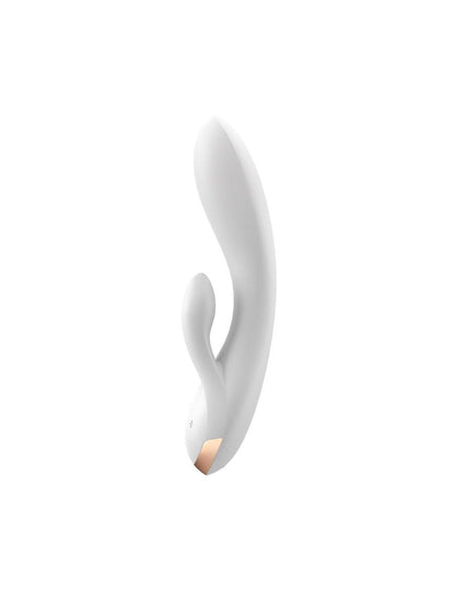 Смарт вібратор-кролик із подвійним відростком Satisfyer Double Flex White